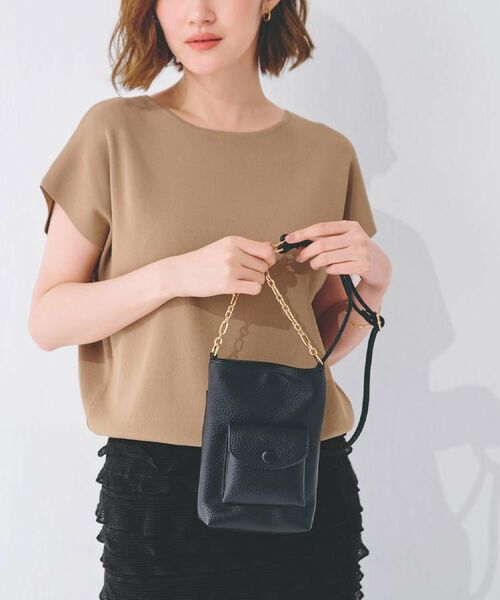 grove/グローブ クルミポケットサイドチェーンミニショルダー ブラック(019) 00 grove/グローブ クルミポケットサイドチェーンミニショルダー ブラック(019) 00