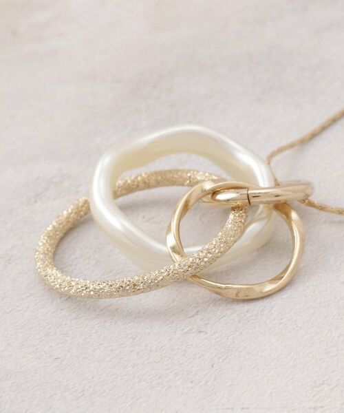 grove / グローブ ネックレス・ペンダント・チョーカー | クリアパール調メニーリングネックレス | 詳細3