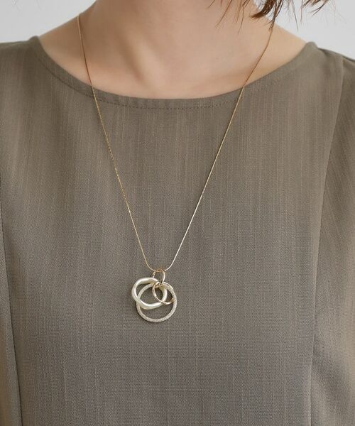 grove / グローブ ネックレス・ペンダント・チョーカー | クリアパール調メニーリングネックレス | 詳細6