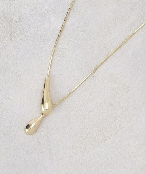 grove / グローブ ネックレス・ペンダント・チョーカー | メタルドロップスライドネックレス | 詳細1