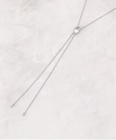 grove / グローブ ネックレス・ペンダント・チョーカー | クリアメタルスライドY字ネックレス