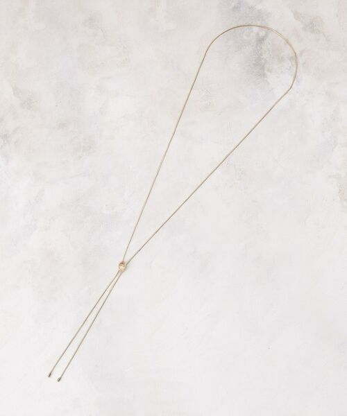 grove / グローブ ネックレス・ペンダント・チョーカー | クリアメタルスライドY字ネックレス | 詳細2