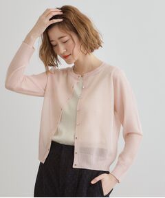 grove / グローブ カーディガン・ボレロ | 【雑誌掲載】洗えるシアーカーディガン