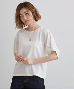 grove / グローブ カットソー | 【接触冷感・UVカットetc】レース切替え袖ねじりプルオーバー