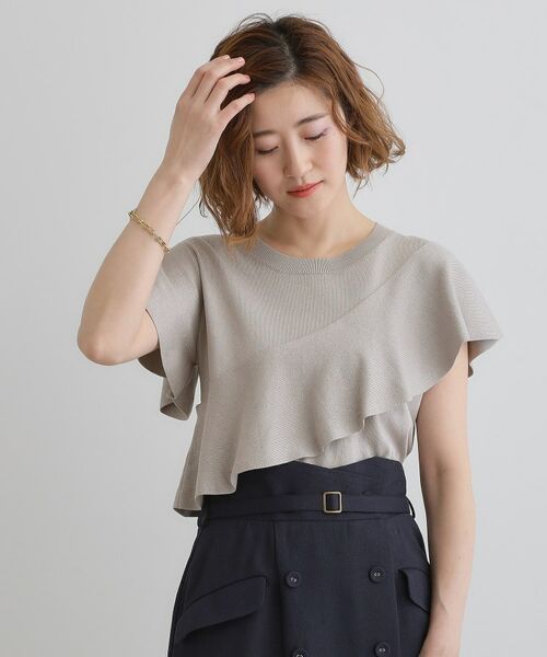 grove / グローブ ニット・セーター | アシメフレアニットプルオーバー | 詳細6