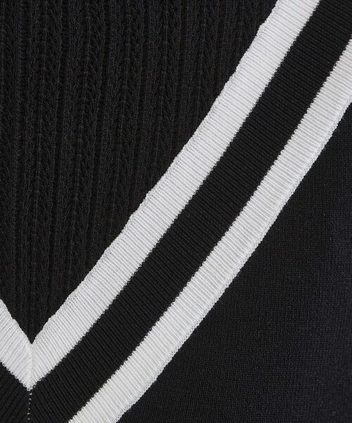 grove / グローブ ニット・セーター | 繊細な透かし編みが上品な大人のチルデンニット | 詳細10