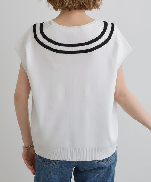 grove / グローブ ニット・セーター | 繊細な透かし編みが上品な大人のチルデンニット | 詳細13