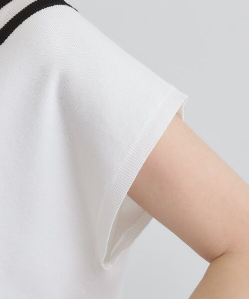 grove / グローブ ニット・セーター | 繊細な透かし編みが上品な大人のチルデンニット | 詳細15