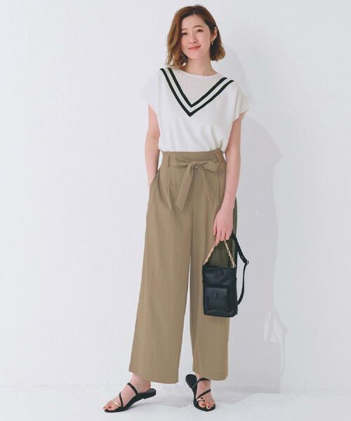 grove / グローブ ニット・セーター | 繊細な透かし編みが上品な大人のチルデンニット | 詳細4