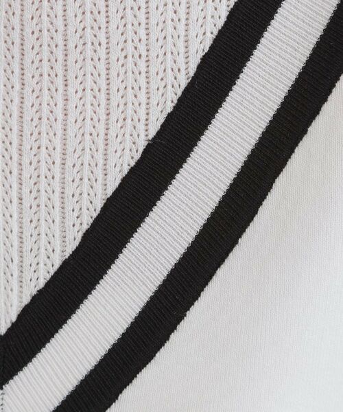 grove / グローブ ニット・セーター | 繊細な透かし編みが上品な大人のチルデンニット | 詳細5