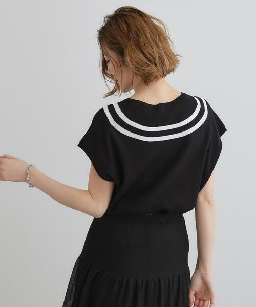 grove / グローブ ニット・セーター | 繊細な透かし編みが上品な大人のチルデンニット | 詳細7