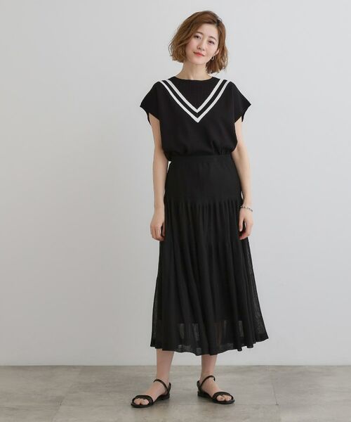 grove / グローブ ニット・セーター | 繊細な透かし編みが上品な大人のチルデンニット | 詳細8