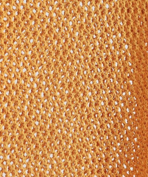 grove / グローブ ニット・セーター | 取り入れるだけで旬顔 メッシュ編みポロニット | 詳細14