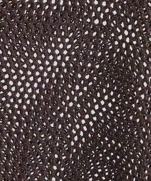 grove / グローブ ニット・セーター | 取り入れるだけで旬顔 メッシュ編みポロニット | 詳細9