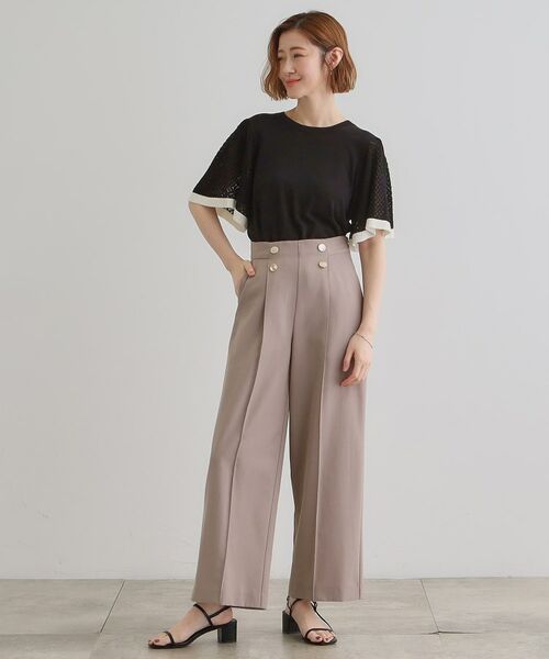 grove / グローブ ニット・セーター | 袖透かし編みフレアースリーブニット | 詳細16