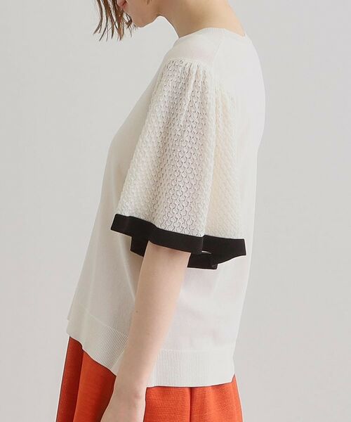 grove / グローブ ニット・セーター | 袖透かし編みフレアースリーブニット | 詳細19