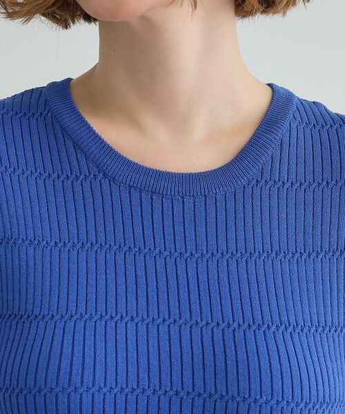 grove / グローブ ニット・セーター | 地柄ボーダーリブニットプルオーバー | 詳細16