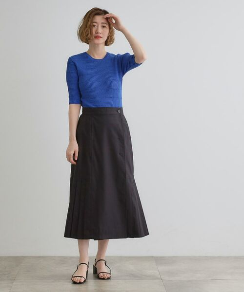 grove / グローブ ニット・セーター | 地柄ボーダーリブニットプルオーバー | 詳細3