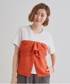 grove / グローブ カットソー | 【大人のリゾートスタイル/SETUP】麻調ビスチェドッキングT