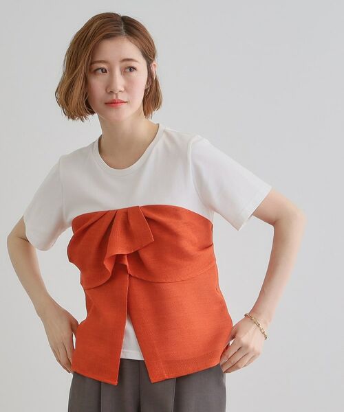 grove / グローブ カットソー | 【大人のリゾートスタイル/SETUP】麻調ビスチェドッキングT | 詳細13