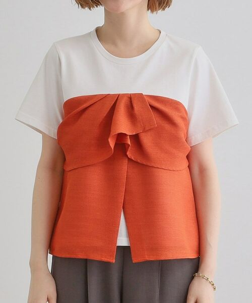 grove / グローブ カットソー | 【大人のリゾートスタイル/SETUP】麻調ビスチェドッキングT | 詳細17