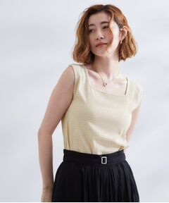 grove / グローブ キャミソール・チューブトップ | ジャカードスクエアネックタンク