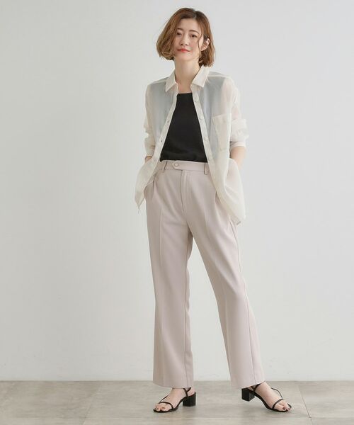 grove / グローブ キャミソール・チューブトップ | ジャカードスクエアネックタンク | 詳細3