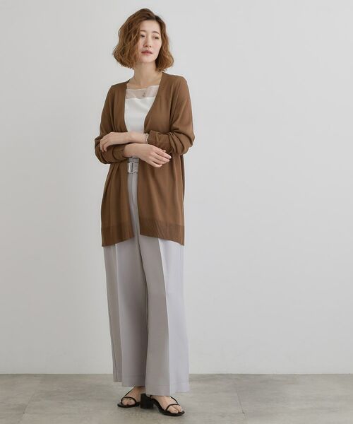 grove / グローブ カーディガン・ボレロ | 【接触冷感/UVカットetc】夏に嬉しい機能付き！ベーシックロングカーディガン | 詳細15