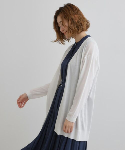 grove / グローブ カーディガン・ボレロ | 【接触冷感/UVカットetc】夏に嬉しい機能付き！ベーシックロングカーディガン | 詳細2