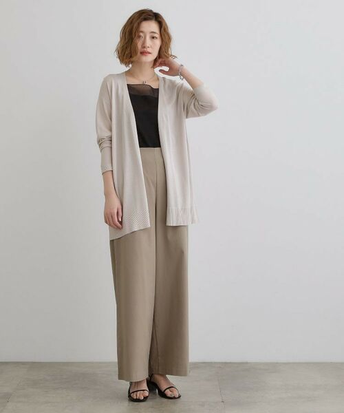 grove / グローブ カーディガン・ボレロ | 【接触冷感/UVカットetc】夏に嬉しい機能付き！ベーシックロングカーディガン | 詳細20