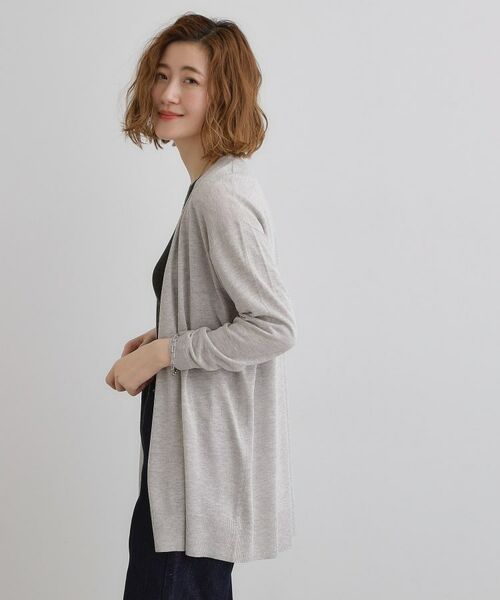 grove / グローブ カーディガン・ボレロ | 【接触冷感/UVカットetc】夏に嬉しい機能付き！ベーシックロングカーディガン | 詳細6