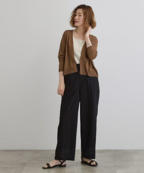 grove / グローブ カーディガン・ボレロ | 【接触冷感/UVカットetc】夏に嬉しい機能付き！ベーシックショートカーディガン | 詳細15