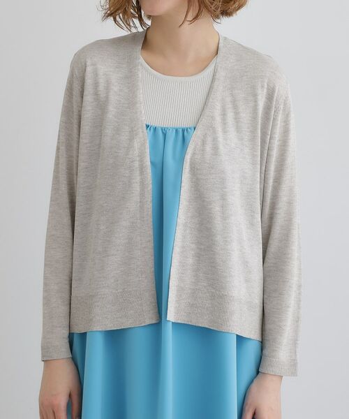 grove / グローブ カーディガン・ボレロ | 【接触冷感/UVカットetc】夏に嬉しい機能付き！ベーシックショートカーディガン | 詳細21