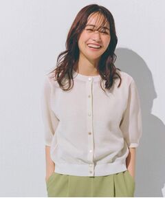 grove / グローブ カーディガン・ボレロ | 1枚でも映える上品メッシュカーディガン