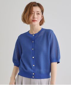 grove / グローブ カーディガン・ボレロ | 1枚でも映える上品メッシュカーディガン