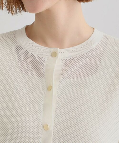 grove / グローブ カーディガン・ボレロ | 1枚でも映える上品メッシュカーディガン | 詳細18