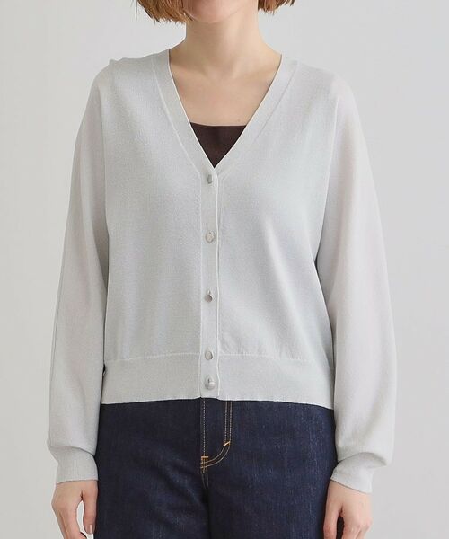 grove / グローブ カーディガン・ボレロ | 【UV／冷感／抗ピル】ラメドルマンカーディガン | 詳細13