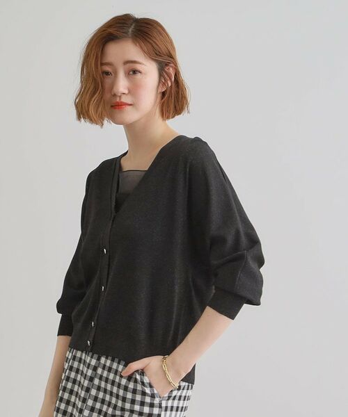 grove / グローブ カーディガン・ボレロ | 【UV／冷感／抗ピル】ラメドルマンカーディガン | 詳細5