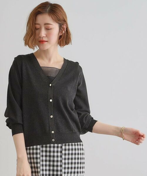 grove / グローブ カーディガン・ボレロ | 【UV／冷感／抗ピル】ラメドルマンカーディガン | 詳細6