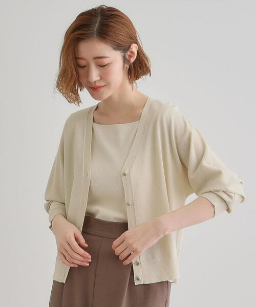 grove / グローブ カーディガン・ボレロ | 【UV／冷感／抗ピル】ラメドルマンカーディガン | 詳細9