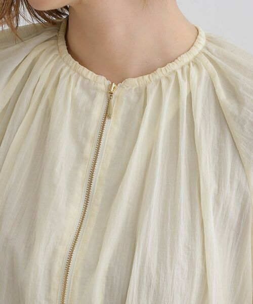 grove / グローブ レザーブルゾン・ジャケット | 【洗える】シアーナイロンギャザーブルゾン | 詳細16