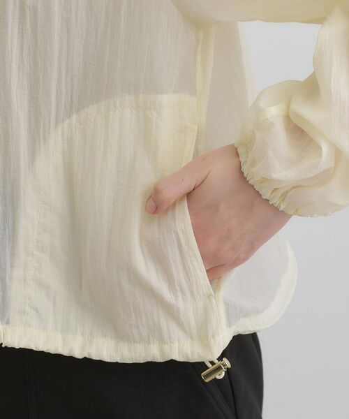 grove / グローブ レザーブルゾン・ジャケット | 【洗える】シアーナイロンギャザーブルゾン | 詳細18