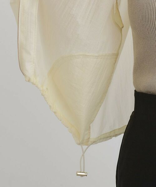 grove / グローブ レザーブルゾン・ジャケット | 【洗える】シアーナイロンギャザーブルゾン | 詳細19