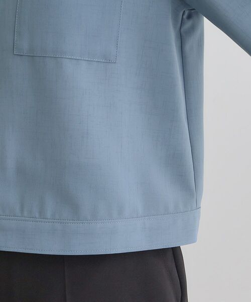 grove / グローブ レザーブルゾン・ジャケット | 麻調ノーカラーシアーブルゾン | 詳細19