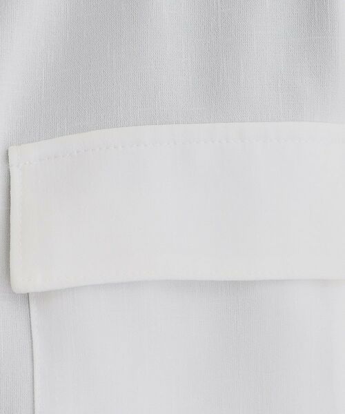 grove / グローブ レザーブルゾン・ジャケット | 麻調ノーカラーシアーブルゾン | 詳細4