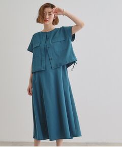 grove / グローブ ロング・マキシ丈ワンピース | 【品よく着こなす、大人のワークスタイル】ワークジャケット×ワンピースセット