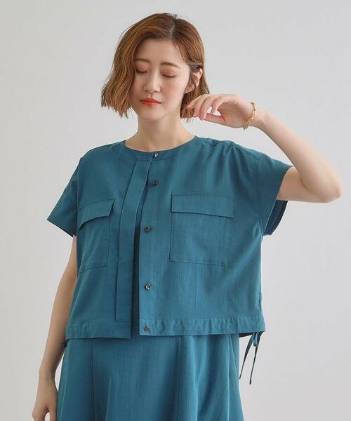 grove / グローブ ロング・マキシ丈ワンピース | 【品よく着こなす、大人のワークスタイル】ワークジャケット×ワンピースセット | 詳細18