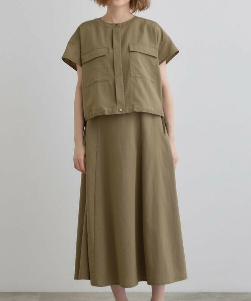 grove / グローブ ロング・マキシ丈ワンピース | 【品よく着こなす、大人のワークスタイル】ワークジャケット×ワンピースセット | 詳細23