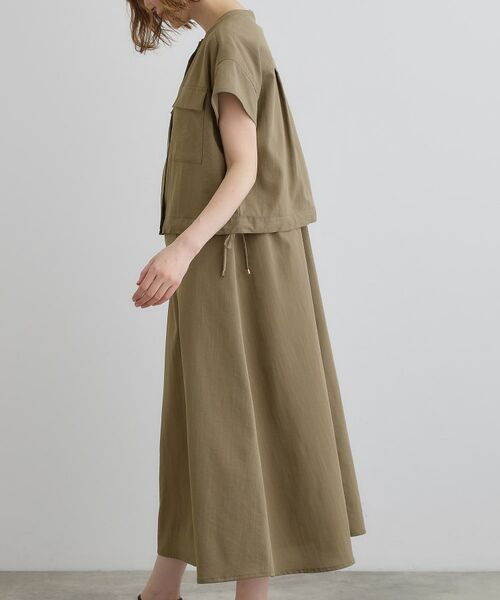 grove / グローブ ロング・マキシ丈ワンピース | 【品よく着こなす、大人のワークスタイル】ワークジャケット×ワンピースセット | 詳細24