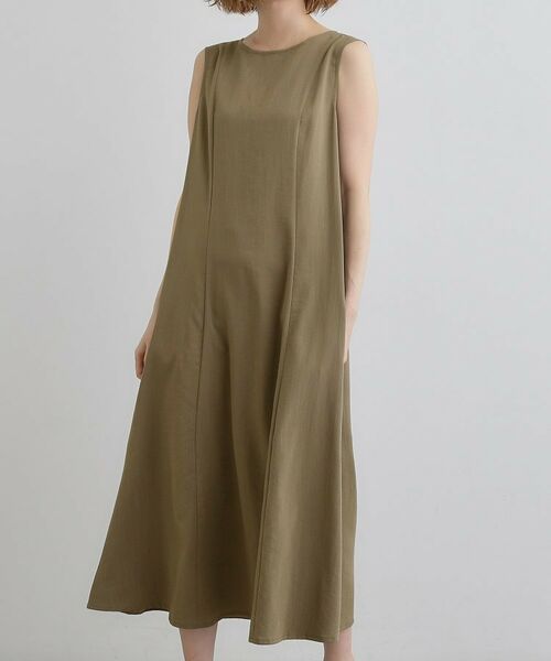 grove / グローブ ロング・マキシ丈ワンピース | 【品よく着こなす、大人のワークスタイル】ワークジャケット×ワンピースセット | 詳細30